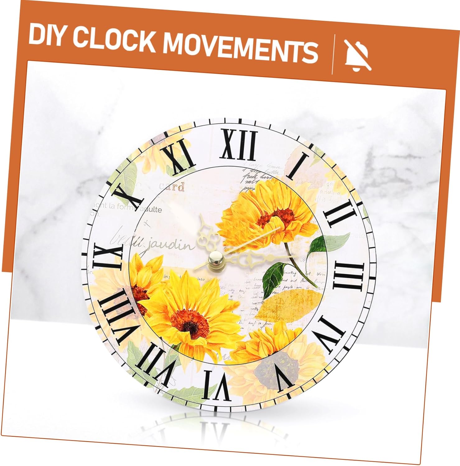 Generic DIY Craft Wall Clock Movement 2 Sets Mechanism Kit for Repair Replacement