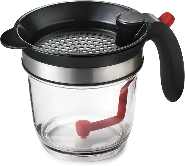 Cuisipro 4 Cup Grease Strainer with Bottom Release