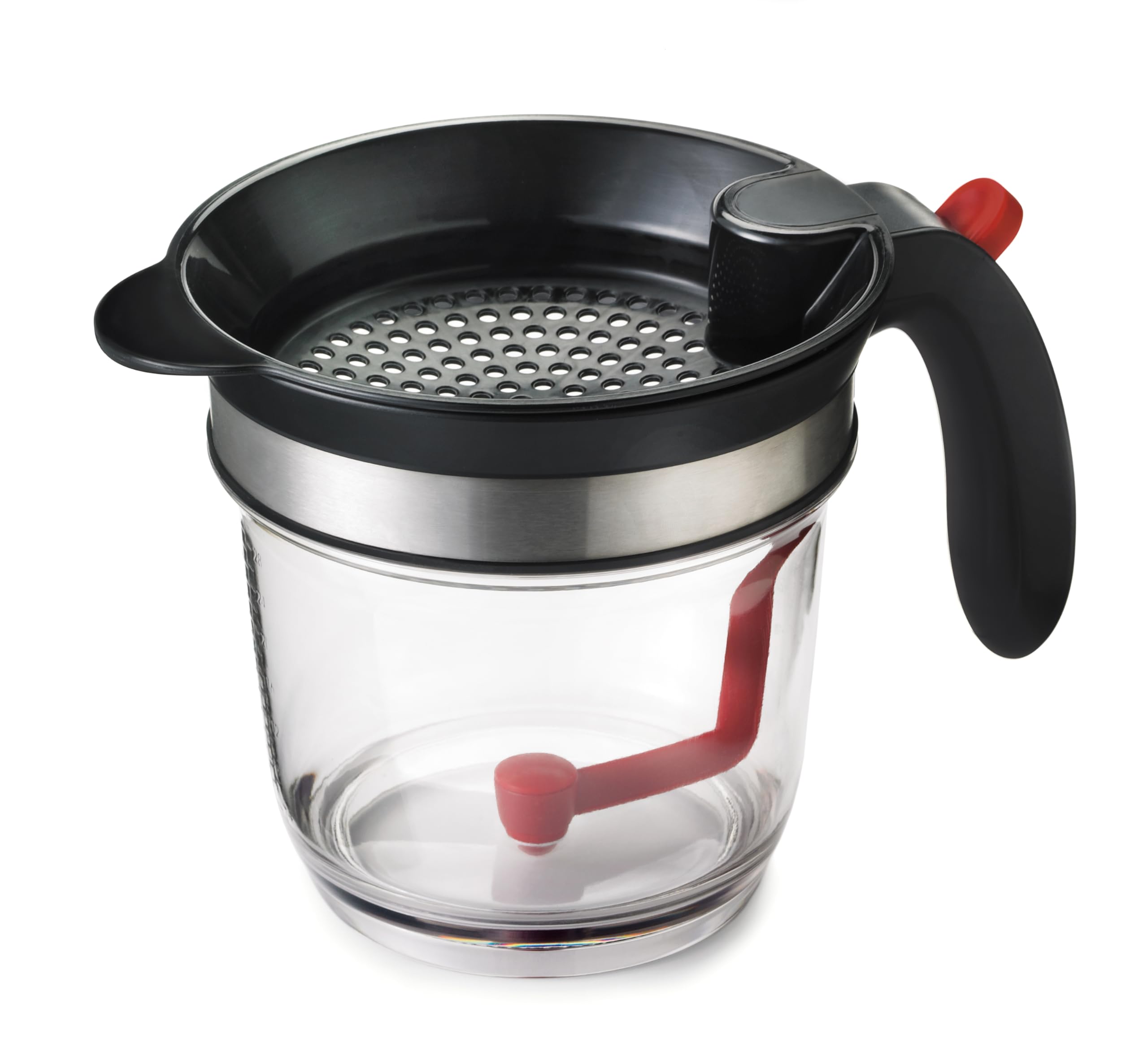 Cuisipro Deluxe 4-Cup Fat Separator, Clear/Black