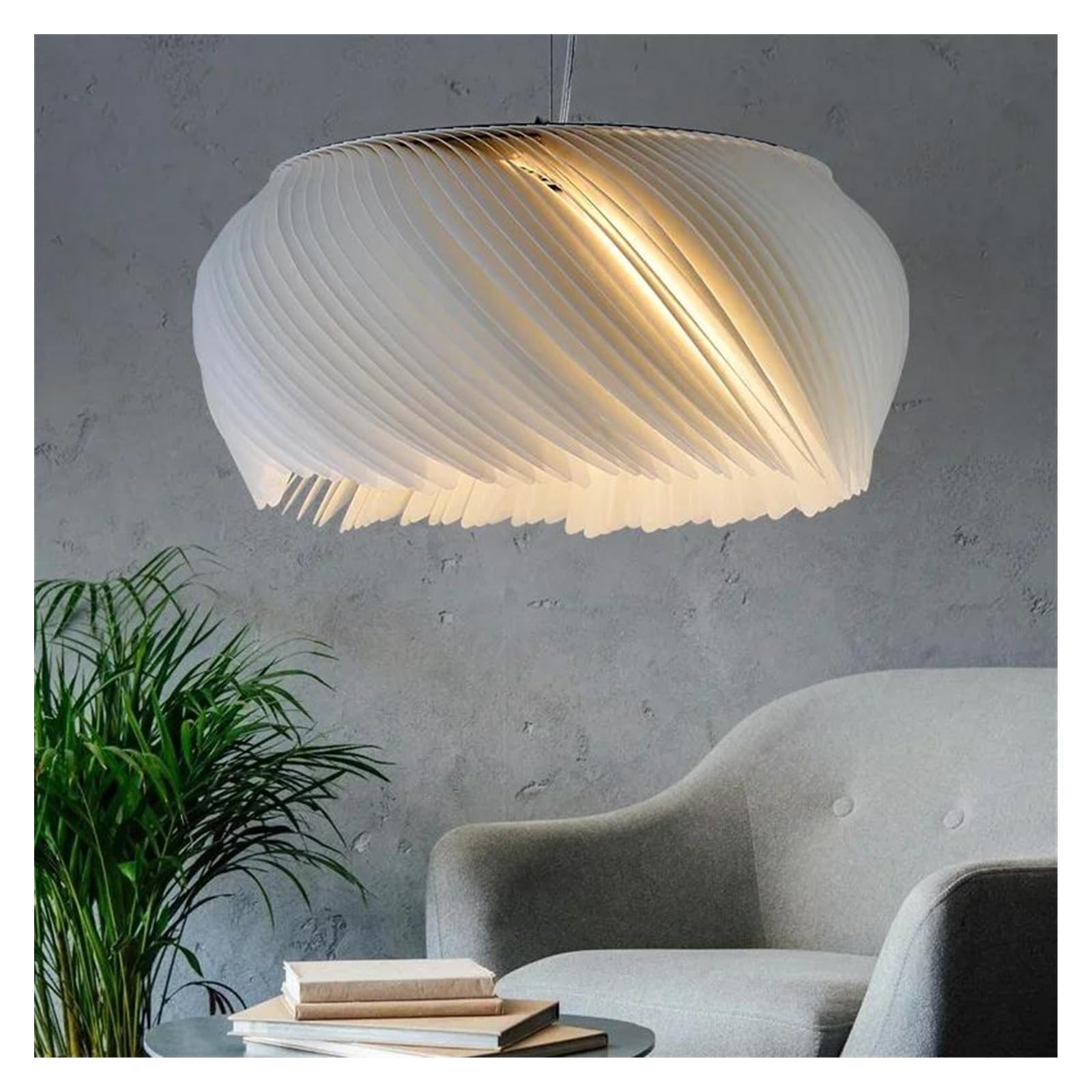 Lustre en parchemin style nordique haut de gamme pour décoration