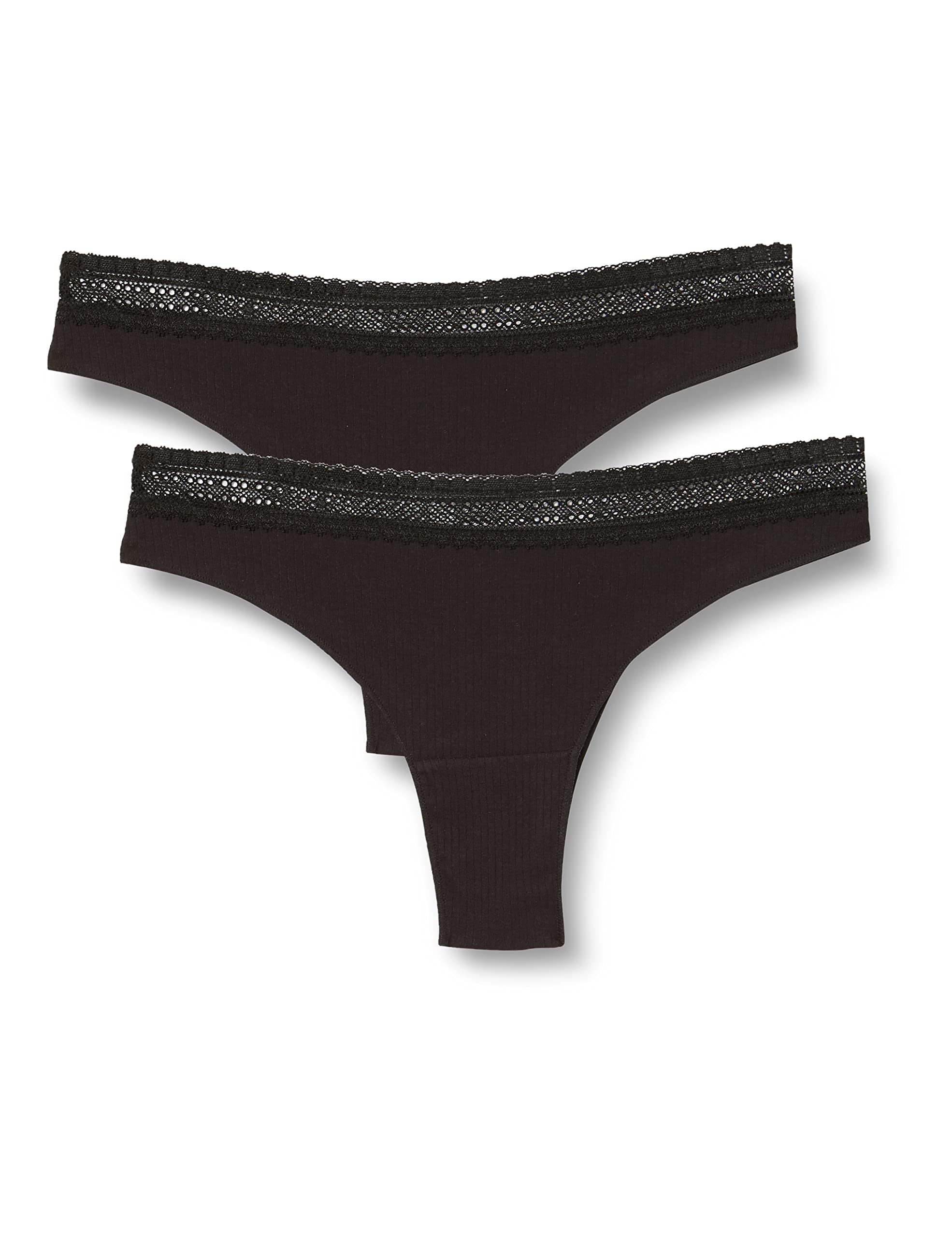 Sloggi Women's sloggi GO Ribbed Brazil C2P, BLACK