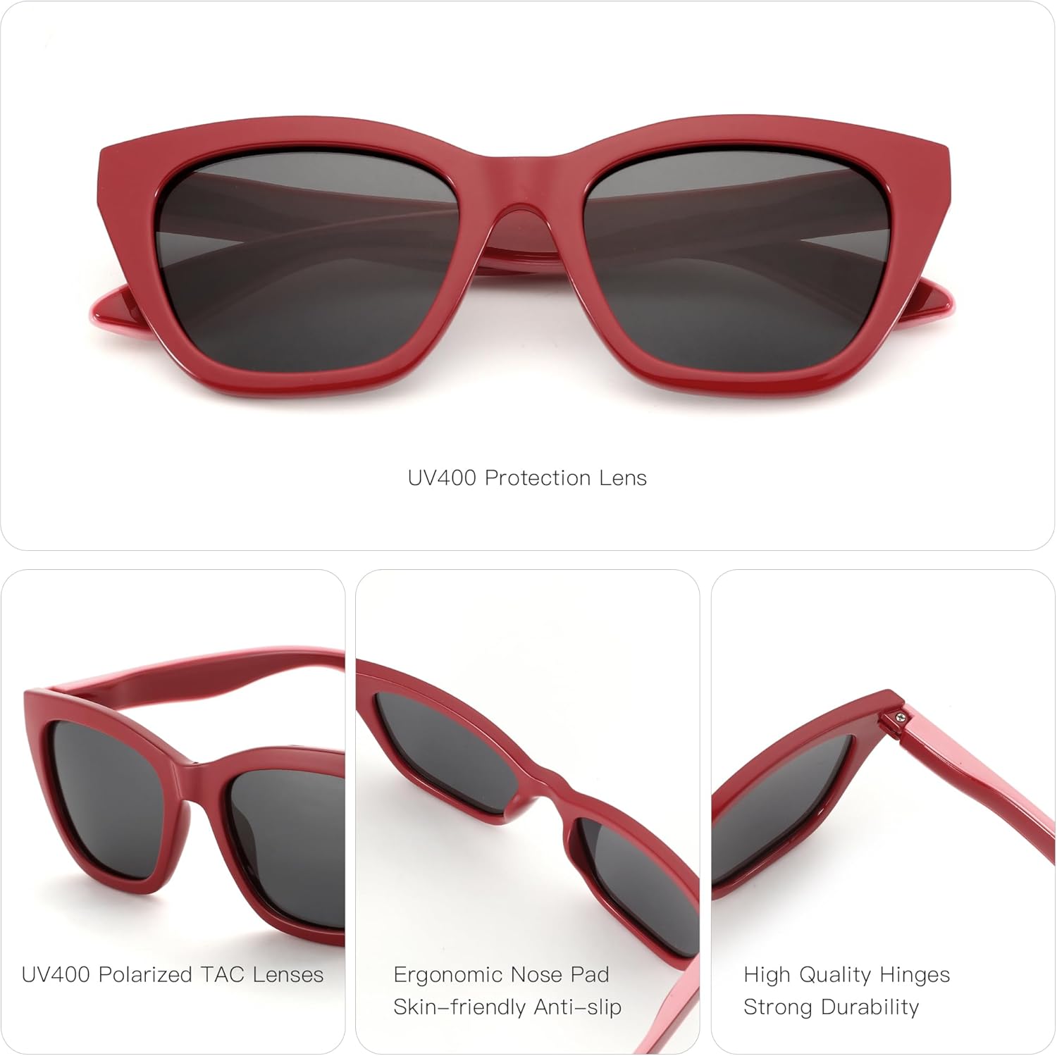 ZENOTTIC Polarized Sunglasses Women Cateye: Trendy Sun Glasses for Ladies - Retro Classic Shades UV400 Protection - Image 7