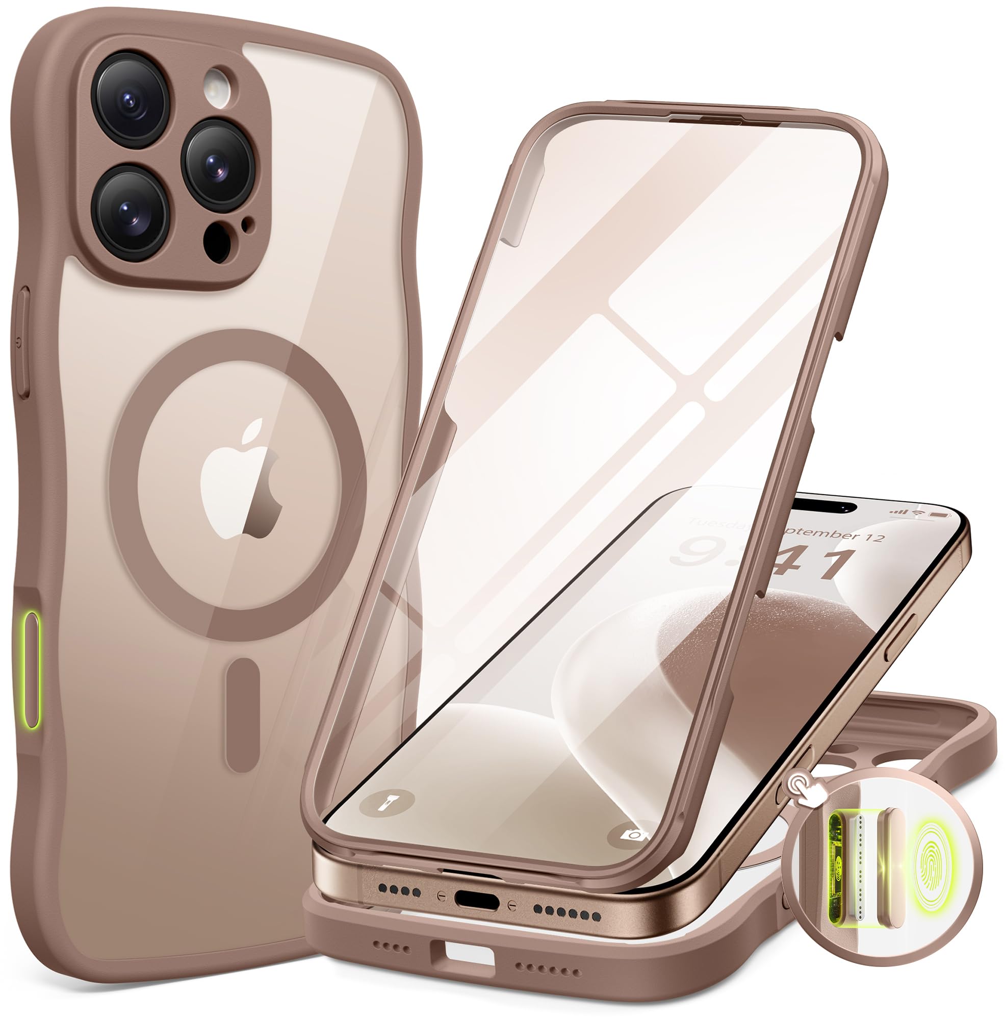 Amazon.com: BERFY for iPhone 16 Pro Max Case for Women Girls