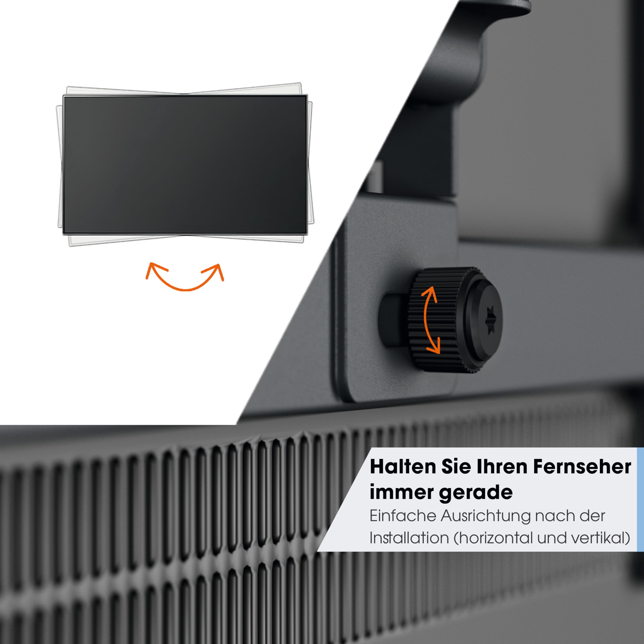 Vogel's TVM 3447 Vollbewegliche TV-Wandhalterung für 32-65 Zoll Fernseher | Bis Zu 180° Schwenkbar mit Premium-Gelenke, 20° Neigbar, 25 kg Tragkraft, TÜV-Zertifiziert, VESA 400x400, Inkl. Fischer-Dübel