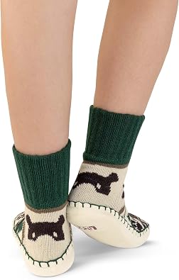 Lazy One Knitted Slippers, Cozy Slipper Socks for Women and Men