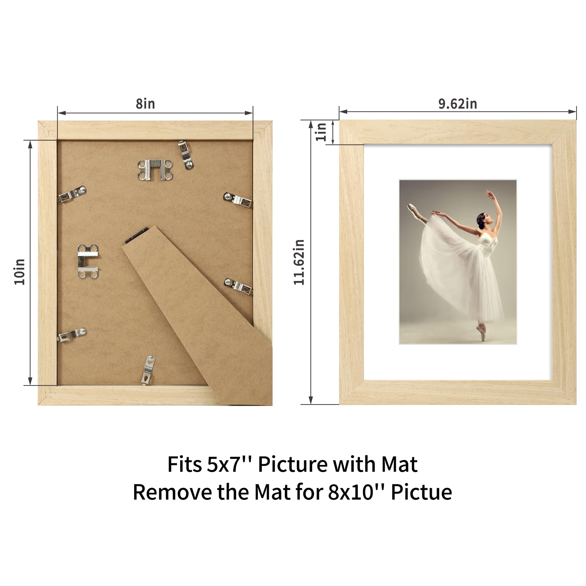 Heimlich® - Cadre Photo - 25 X 25 Cm, Aluminium Métal, Doré - Petit Cadre Carré Avec Plastification - Montage Mural Uniquement