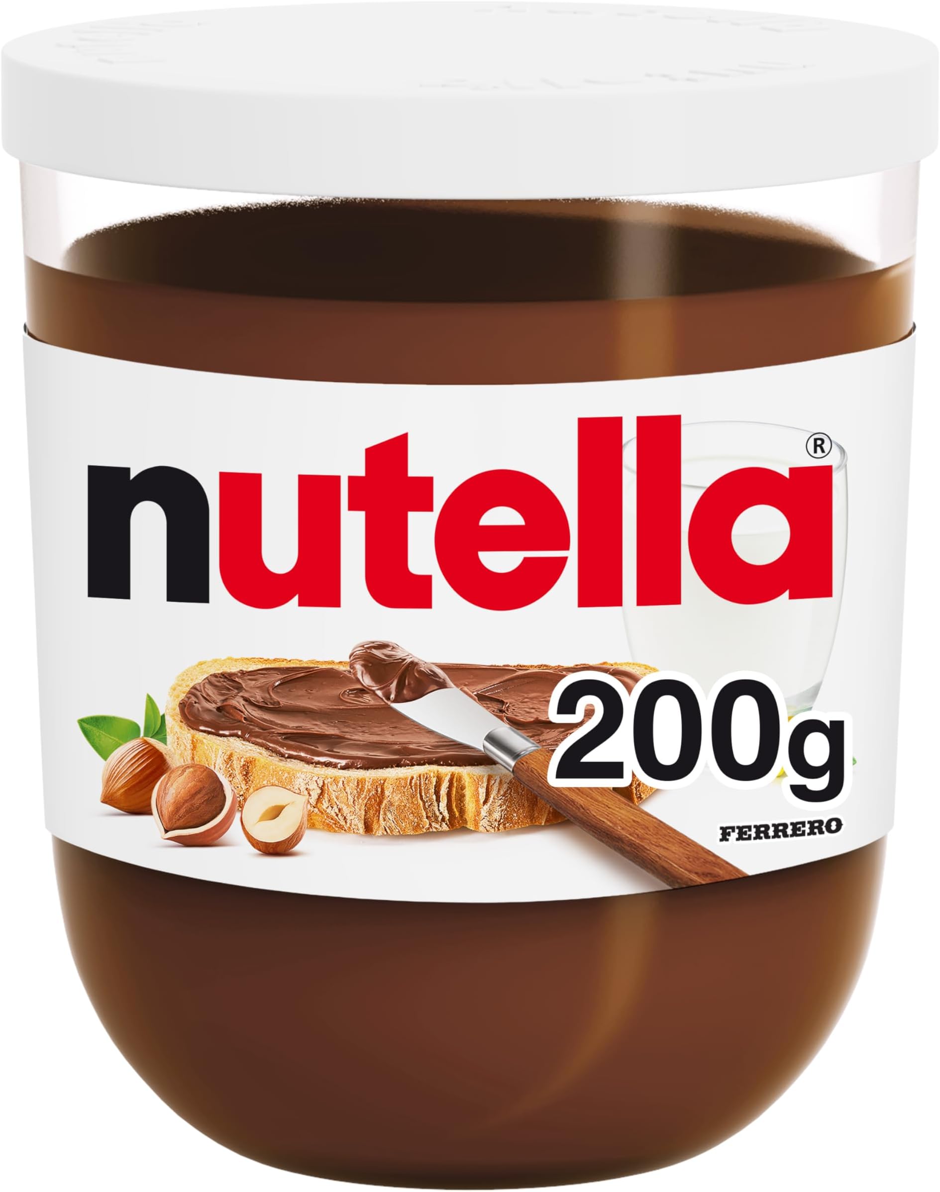 Hazelnut Chocolate Spread with Hazelnut, Pancakes, Breakfast, Snacks, Unique Recipe for a Smooth Texture and an Unmistakable Taste, 1x 200g Jar