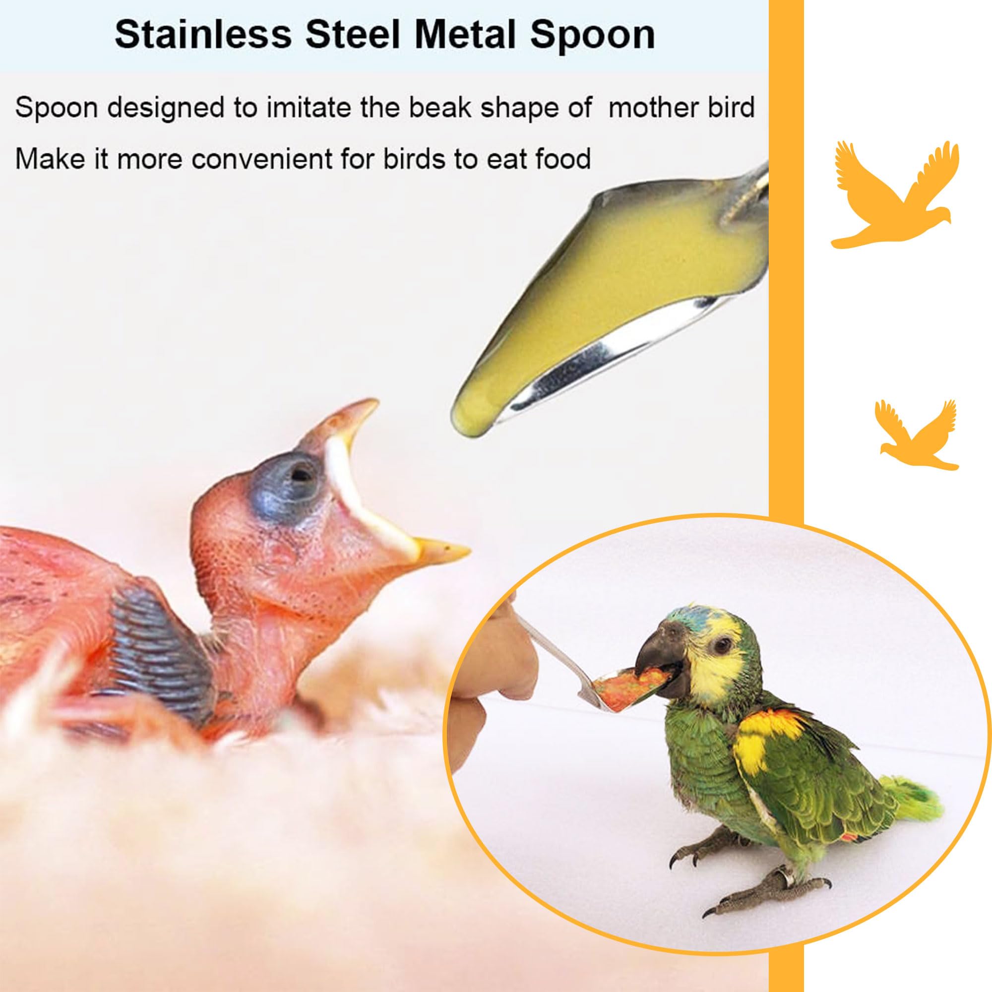 JIEYAO Voedingsset Voor Jonge Vogels – 10 Slangen + 2 Spuiten (10 Ml) Voor Papegaaien, Duiven & Babyvogels