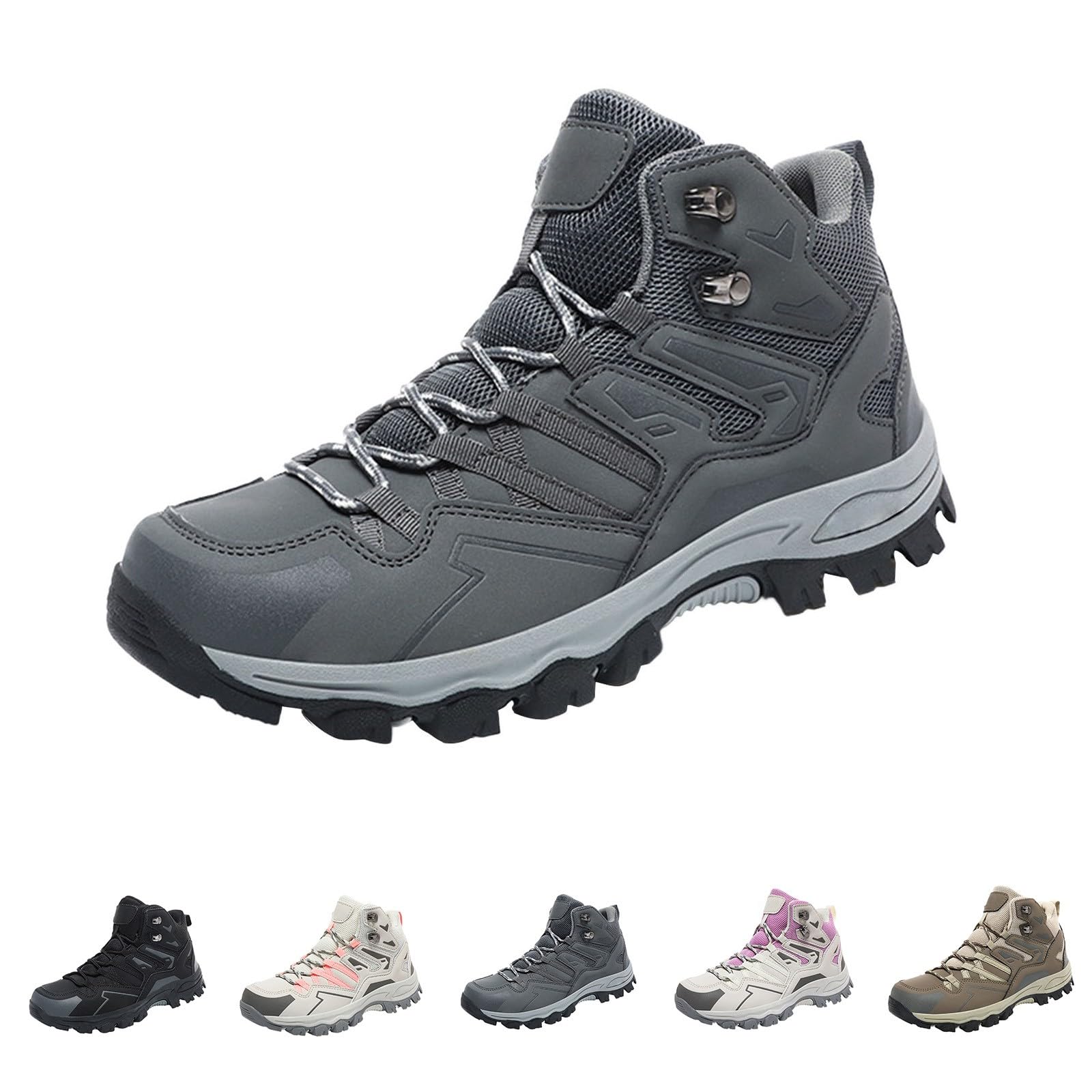Scarpe da trekking da donna, impermeabili, per piedi larghi, scarpe da montagna, trail running, camminate, traspiranti, antiscivolo, comodi stivali da trekking
