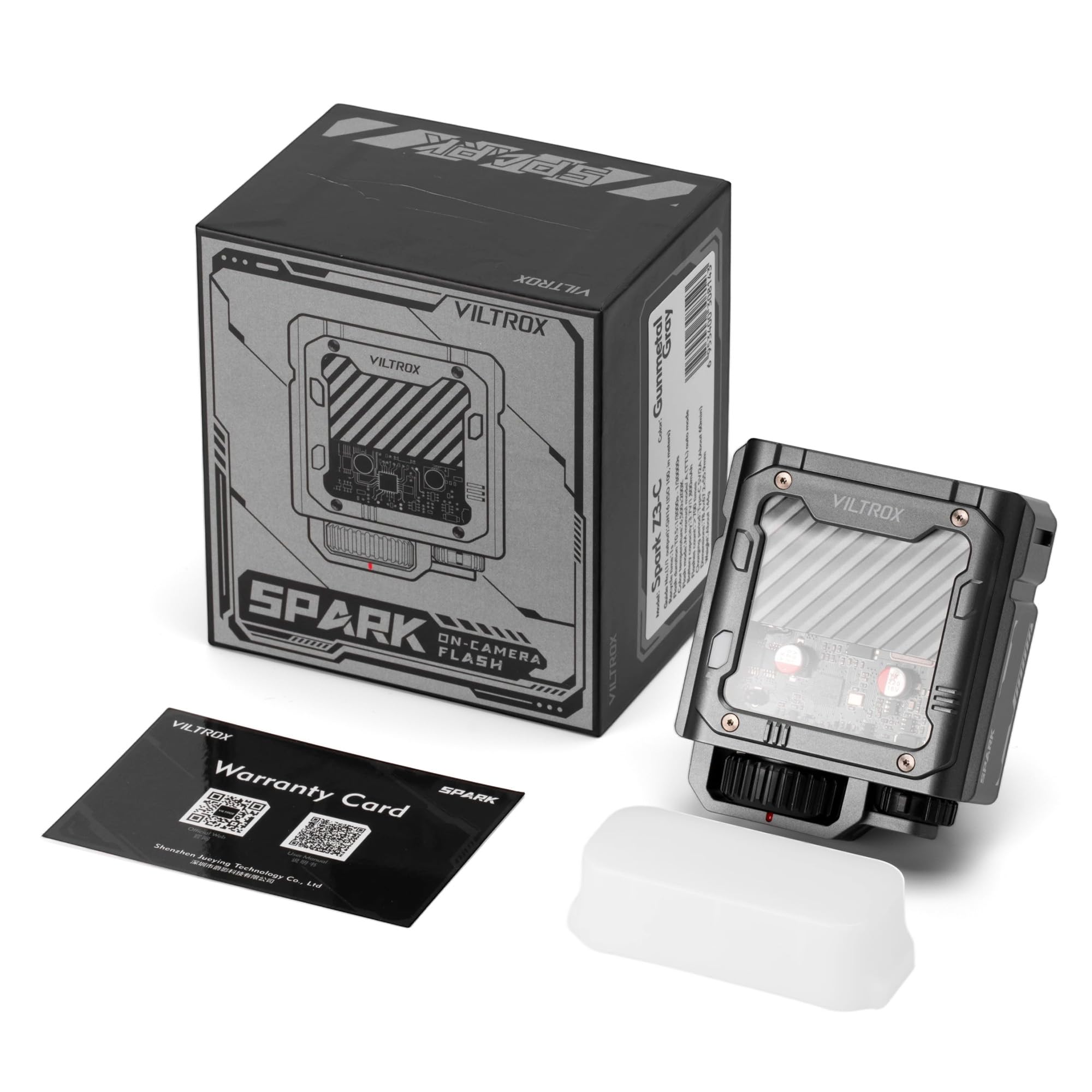 VILTROX Spark Z3 TTL Mini flash de cámara para Canon, linterna pequeña de 6500 K de alta potencia GN16 flash con tiempo de reciclaje ultrarrápido de 0,1 a 1 s, TTL Auto con control de alimentación