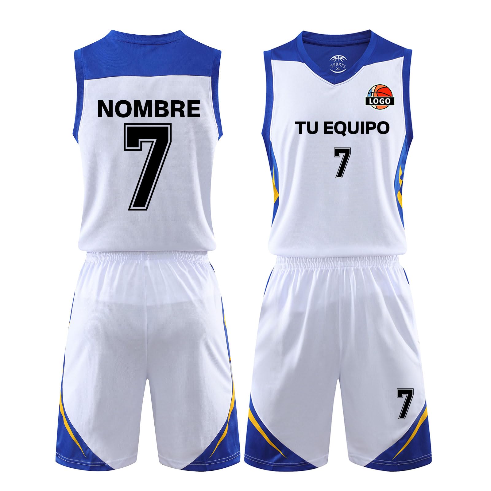 LAIFU Camiseta Baloncesto Personalizada Niño Hombre Mujer con Su Nombre, Número, Nombre del Equipo, Logotipo