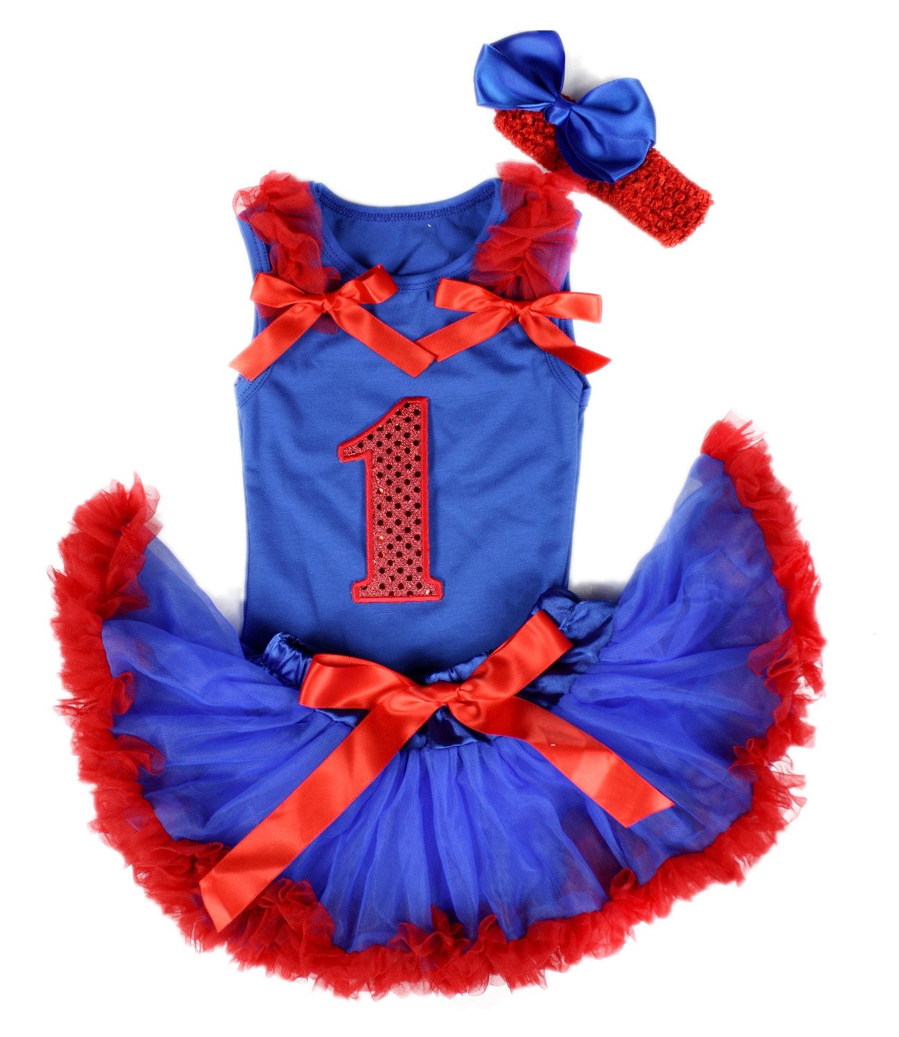 Ensemble bleu pour bébé fille de 0 à 24 mois en taille unique