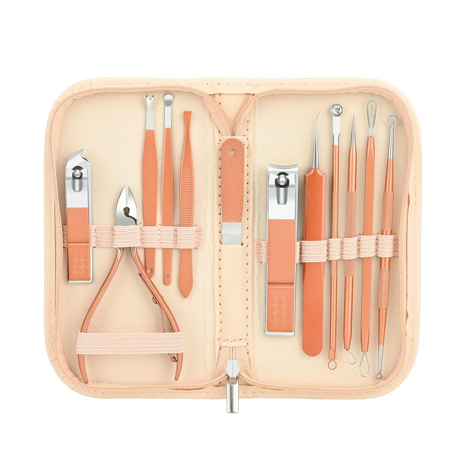 Stainless Steel Nail Clippers Manicure Tool 12 Piece Set Manicure Set