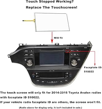 Amazon.com: Touch Screen Digitizer Fit For Toyota 4Runner Tacoma