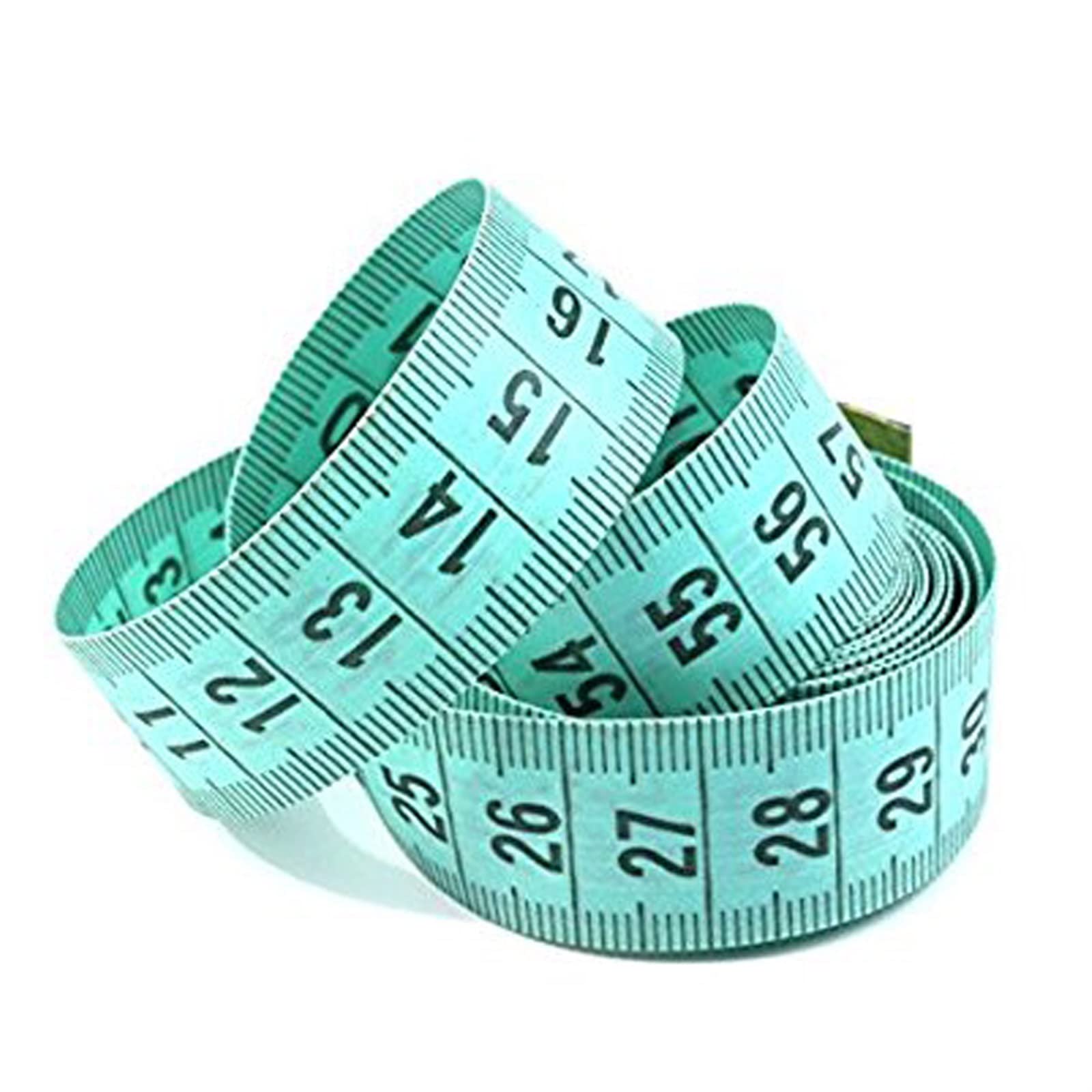 RWRAPS Cinta métrica 150 cm/60 "Regla de medición del Cuerpo Cinta métrica de Costura a Medida Medidor de centímetros Cinta métrica de Costura Suave (Color: Azul) (Azul, Transparente, Aleatorio)