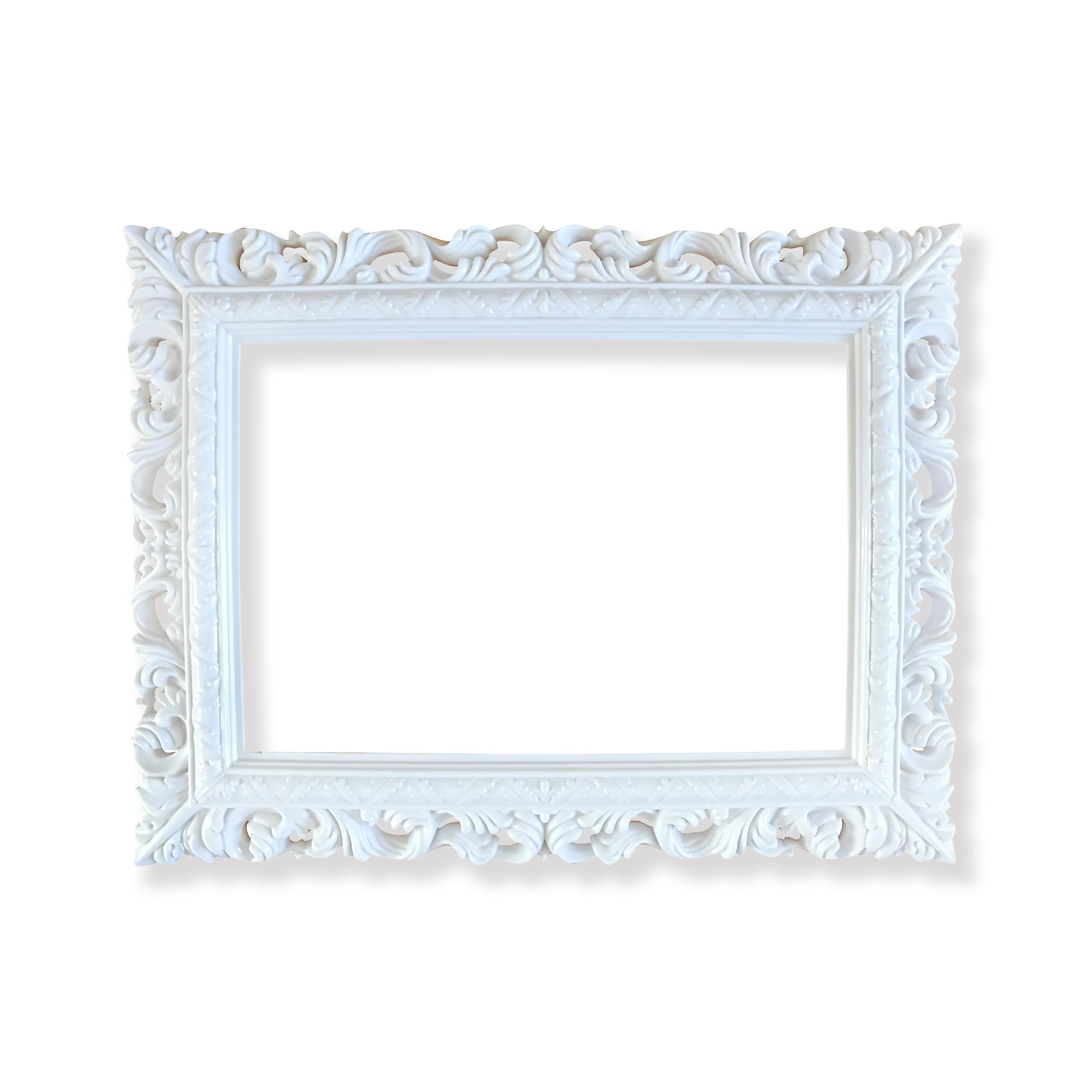 Pohotobooth Props Ltd White Rectangle Selfie Posing Frame Photo Booth Prop Hen Wedding Party (White Rectangle)