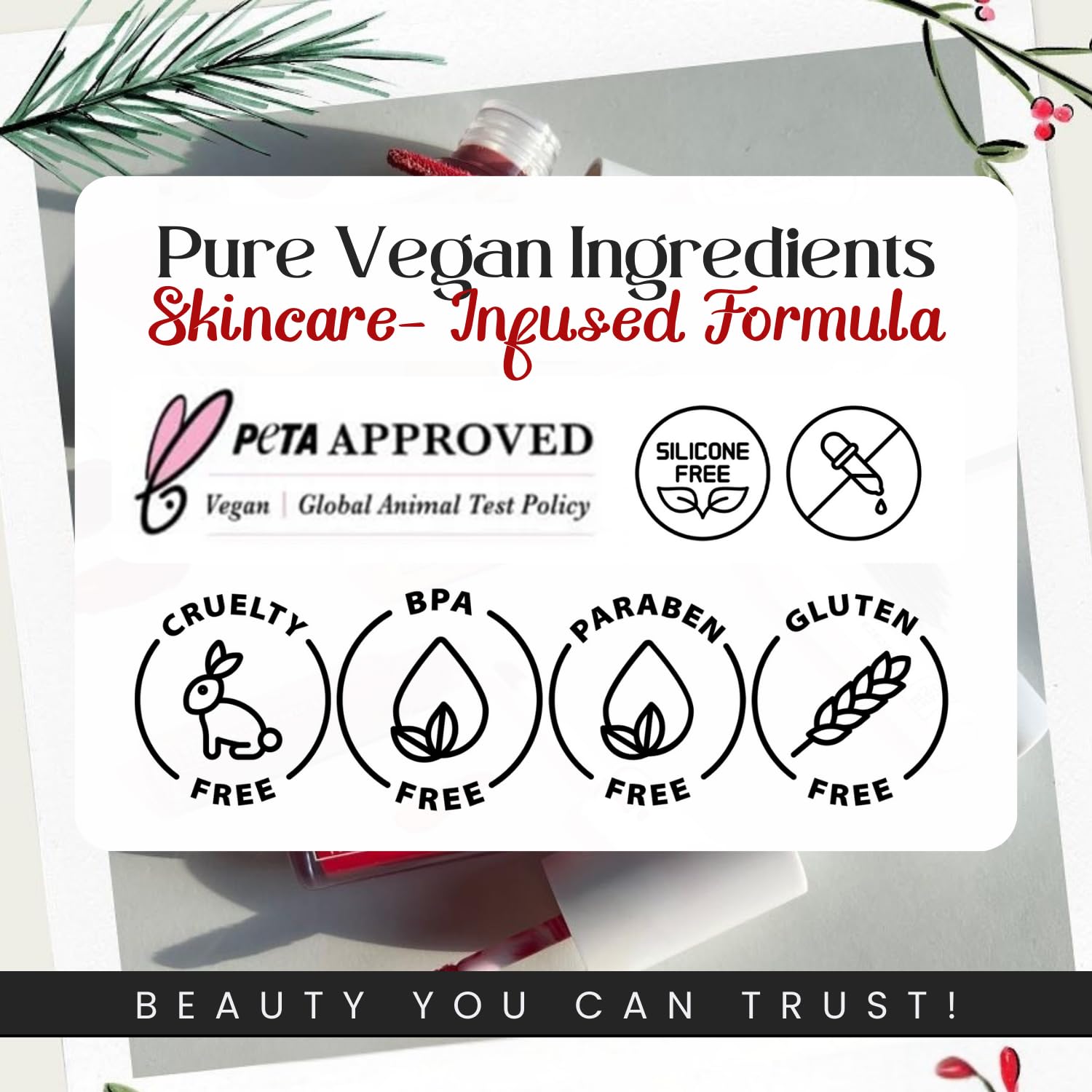 M2U NYC Dark Pink Liquid Blush – Soft, Dewy Liquid Blush for Cheeks with High Pigment Color & Breathable Feel – Lightweight & Blendable, Long-Lasting Formula Infused with Rosehip Oil (Mixed Berry) - Image 9