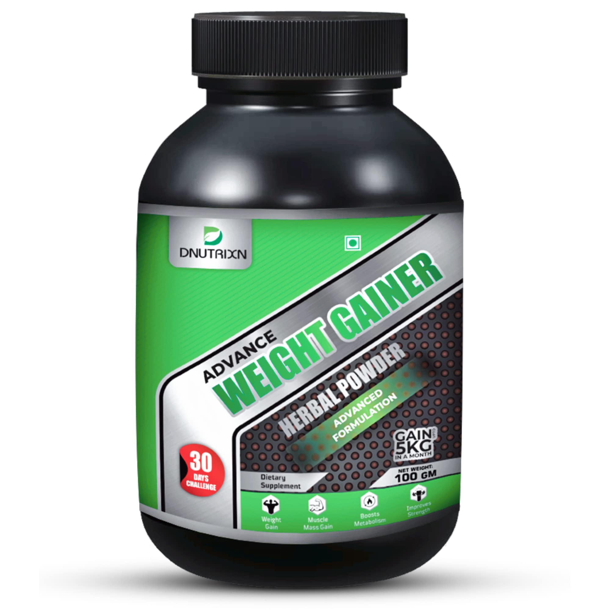 DNUTRIXNAdvance Ayurvedic Weight Gainer Powder for Men and Women | Mass Gainer Supplement | Weight Gainer Supplement -100gm (100GM)