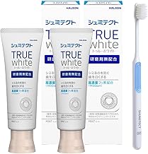 Shumitect True White (Quasi-Drug) Toothpaste, Hypersensitivity Care, High Concentration of Fluorine Formulated (1450 ppm), Includes 2 Toothpastes + Toothbrush