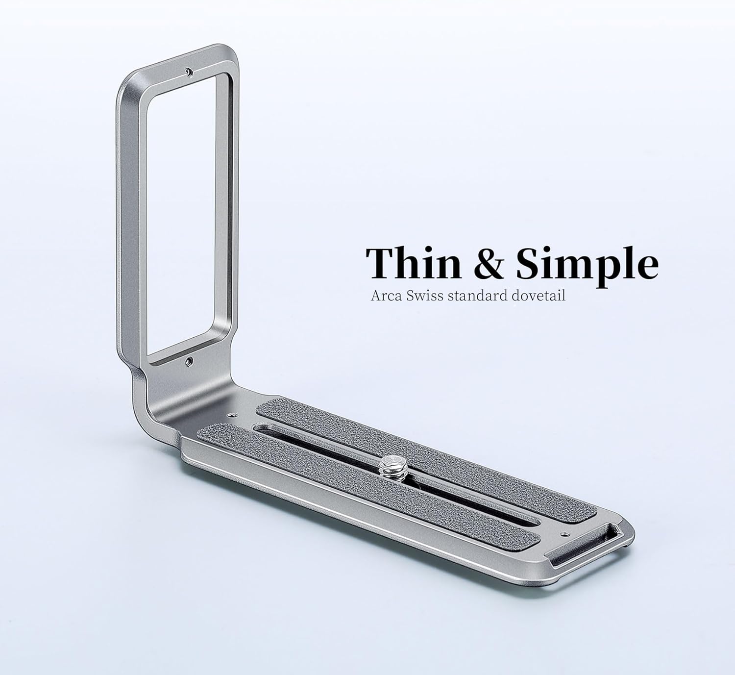 Leofoto Titanium Camera L Plate, Vertical Horizontal Switching Tripod Quick Release Plate Arca Swiss Standard Dovetail Compatible with Canon Nikon Sony Tripod Monopod (UL-01T) - Image 9