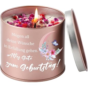 PRSTENLY Birthday Gift for Women, 9 oz Birthday Candles Gift Girlfriend Birthday Lavender Scented Candle Gifts for Mum Grandm