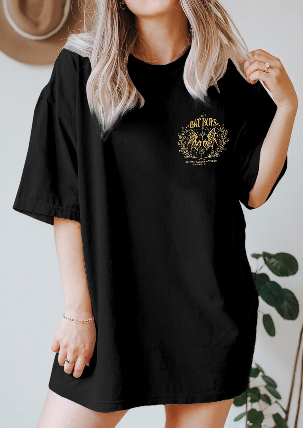 Velari Shirt Women Oversized Vintage Book Tshirt The Night Court T-Shirt Bat Boys Graphic Tee Bat Bookish Book Lover Tops image 2