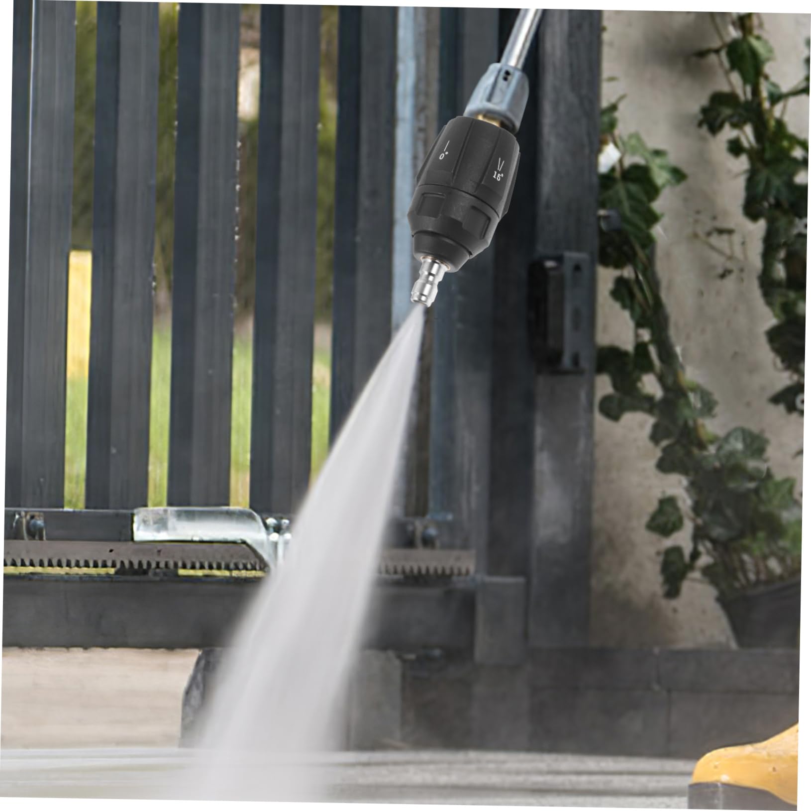 Yardwe 5 Piezas Boquilla de Lavado de Alta presión Agua Lavadora de Coches de Alta presion Boquilla de reemplazo para lavadoras Boquilla de Limpieza de Superficies Accesorios Coche Black
