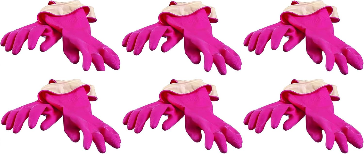 Casabella Premium Waterblock Cleaning Gloves 6 Pair (12