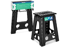17.5" Foldable Collapsible Step Stool for Adults
