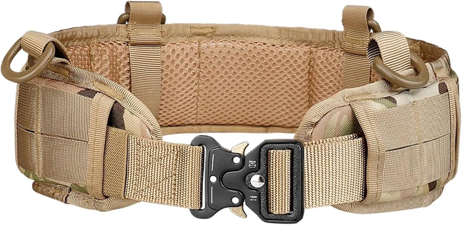 Men Battle Belt Set Tactical Battle Belt War Belt Inner Waist Belt with Phone Tool Bag Waist Cover Set (Size : CP)