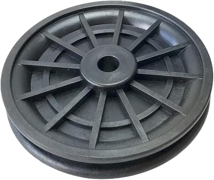 predolo Bearing Pulley Wheel Rotation Traction Wheel Pull Down Attachment Heavy Duty Weight Lifting Replace for Home Gym Equipment, Black