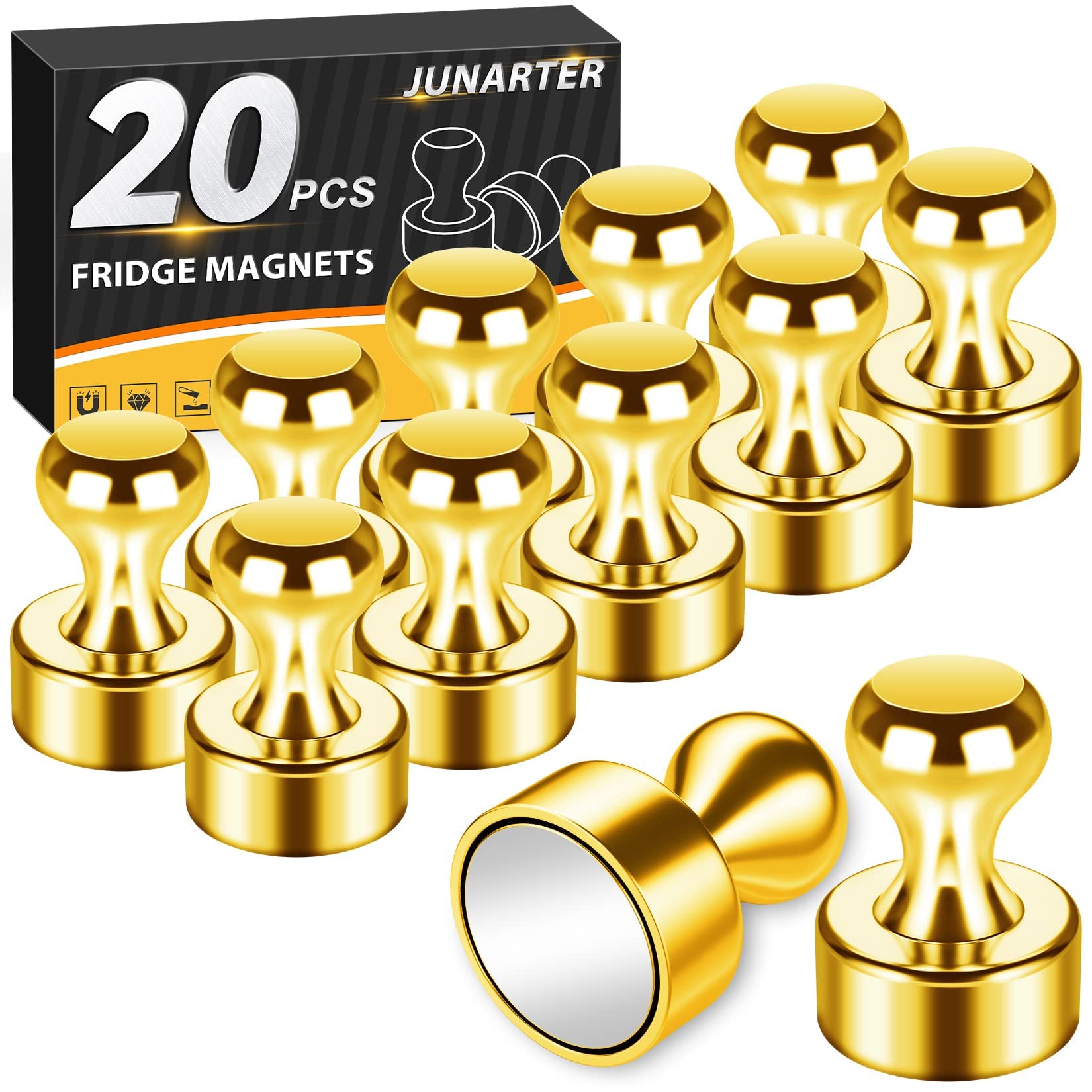 Snapklik.com : 20 Pack Refrigerator Magnets Magnetic Push Pins, Magnets ...