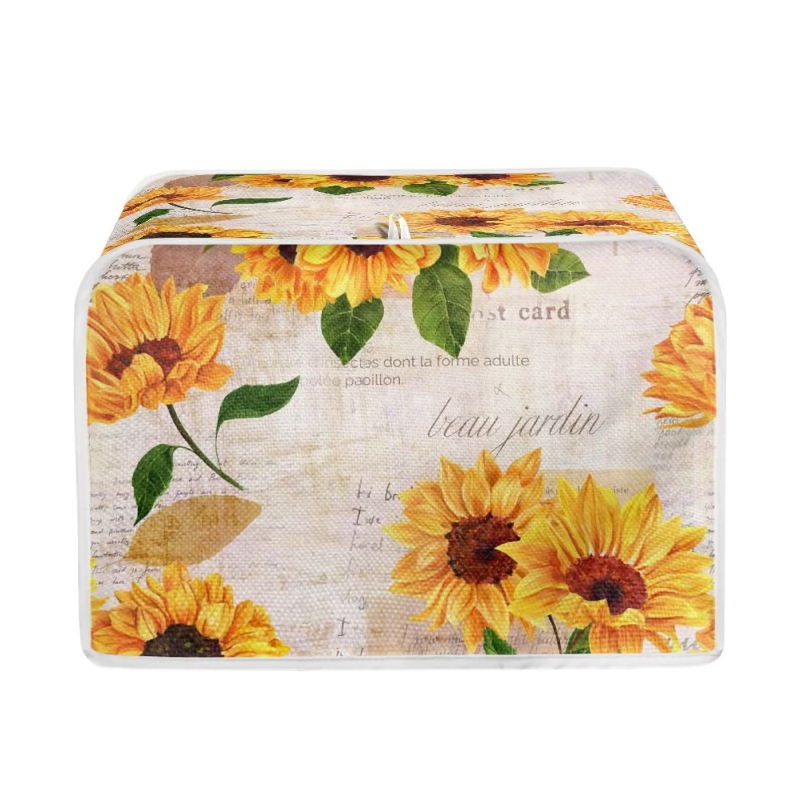 Belidome Sunflower 2/4 Slice Toaster Cover Dust and Fingerprint Protection