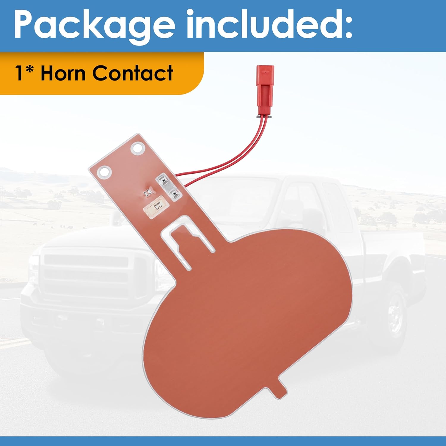 Horn Contact Fit for 2001-2007 Ford F-150 F-250 F-350 F-450 F-550 Super Duty Replace# 924-904 6C3Z13B802C
