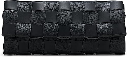 CHUNLI Bolsos de mano tejidos de noche para mujer, bolso cruzado de poliuretano para noche, eventos formales, boda, fiesta