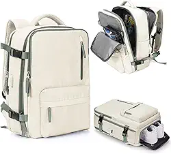 Mochila Executiva de Viagem Grande 40L Impermeável com Porta USB, Mochila Compartimento para Notebook, Mochila Feminina/Masculina Reforçada para Trabalho e viagem – VANOVA