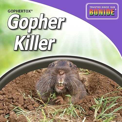 Miniatura 4 de Bonide Gophertox Gopher Killer, 1 libra Gránulos de cebo venenoso listos para usar para proteger el césped y el jardín de las hendiduras de bolsillo