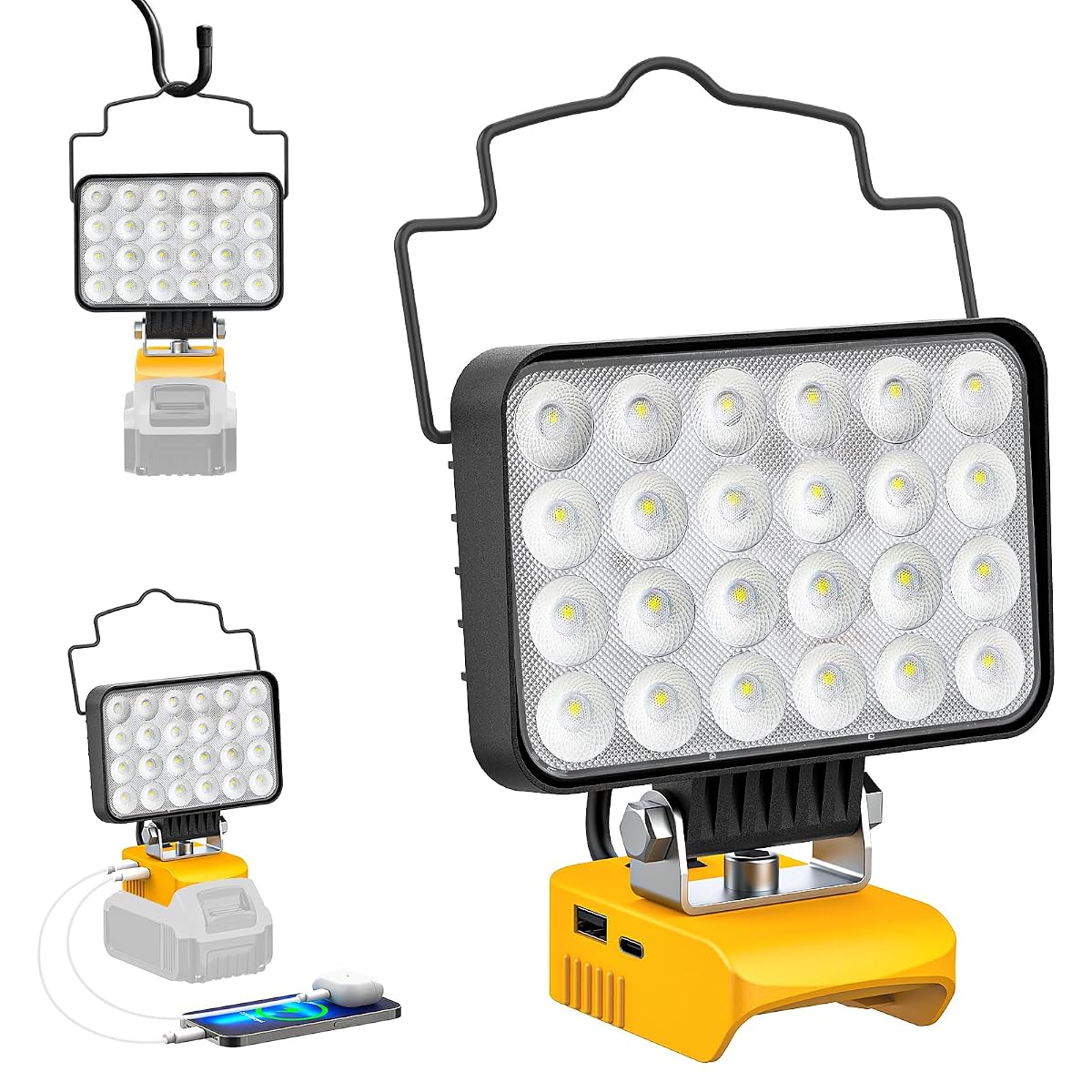 Led Work Light For Dewalt Battery: Ecarke 20V Work Light With Low Voltage