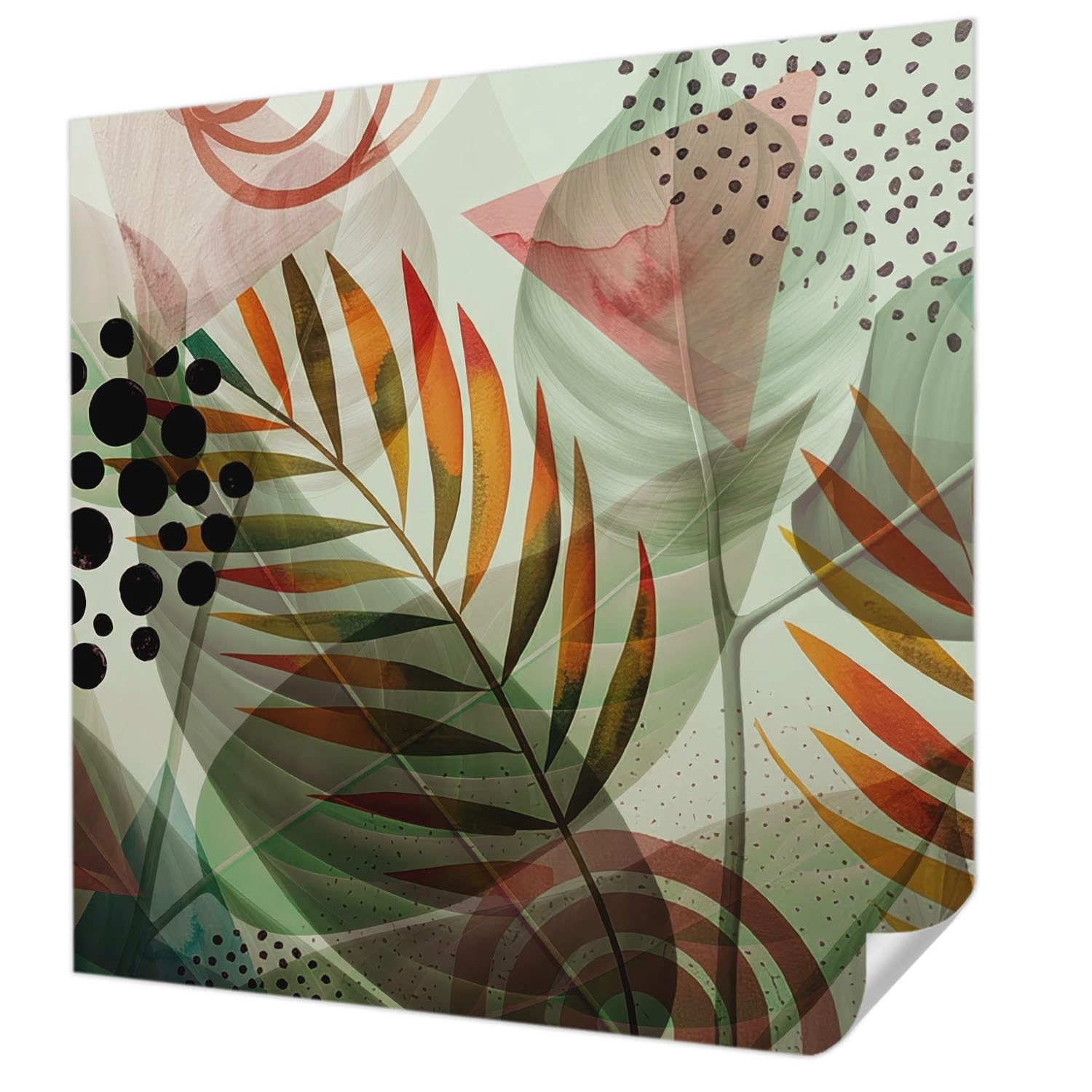 Tapisserie autocollante murale Tulup 250x250 anti-tache pour salon propre