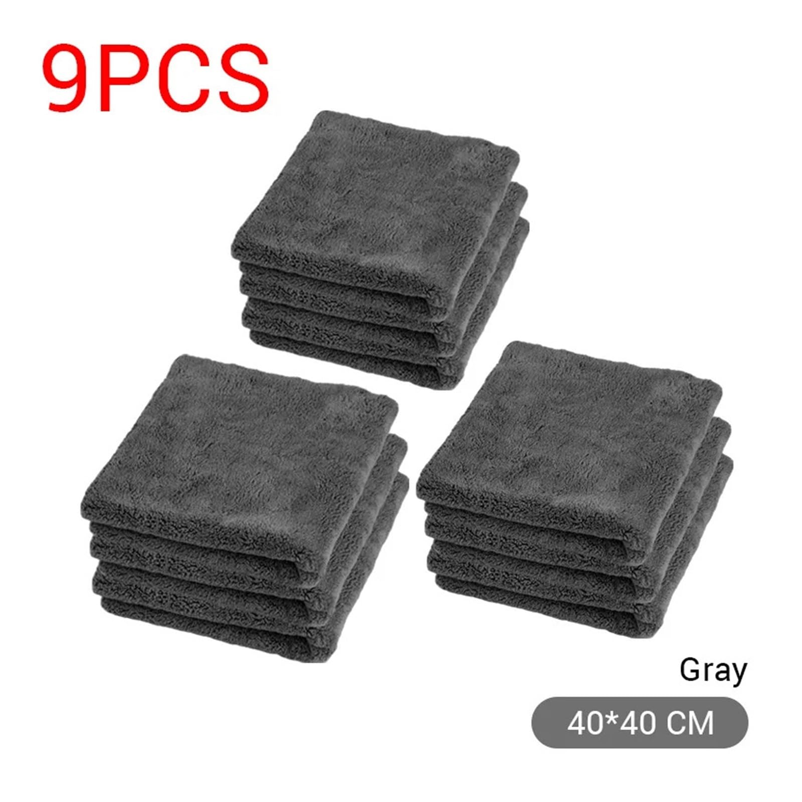 40X40cm Premium Microfiber Towels Car Care Washing Thicken Towel Car Detailing Drying Cloth Cleaning Tool Auto Wash Accessories — view 2