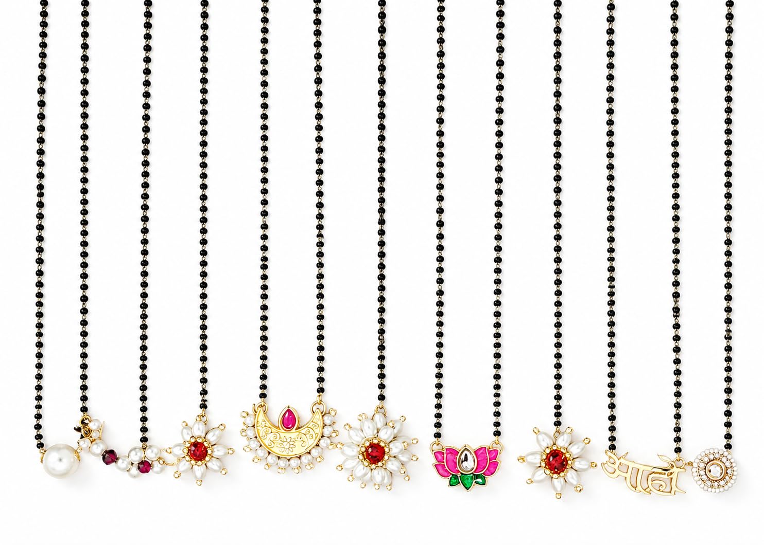 Short Mangalsutra Set of 8-image-23