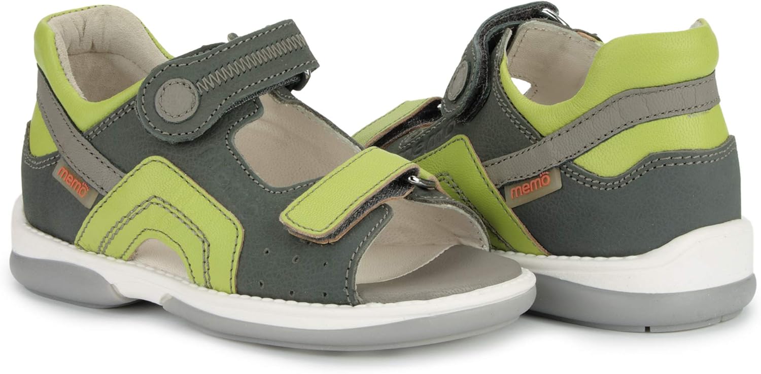 Memo Szafir Boys' Corrective Orthopedic AFO Sandal, (Toddler/Little Kid)