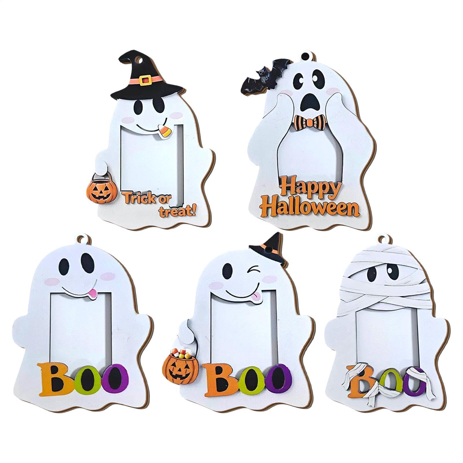 Cadre photo bois decoration table Halloween pour personnaliser un dortoir ou bureau