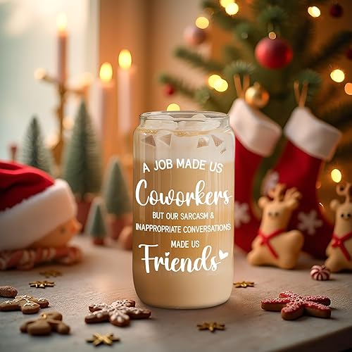 Miniatura 4 de Fairy's Gift Taza de café de cristal de la amistad para compañeros de trabajo, regalos de cumpleaños para mujeres, amigos, amigos, amigos, amigos,