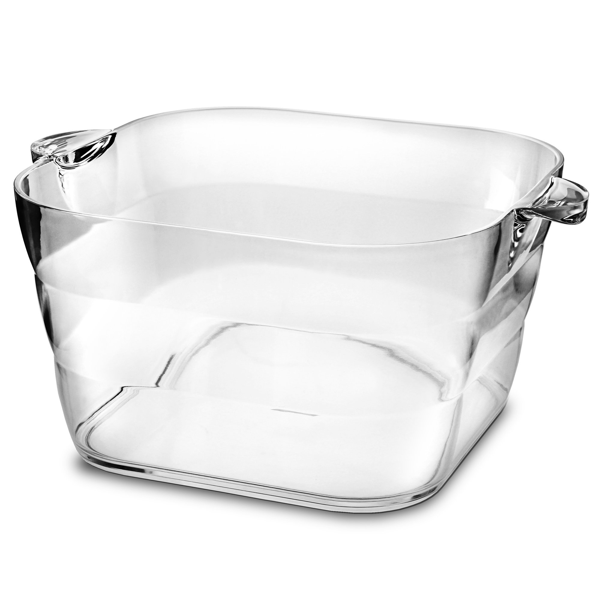 bar@drinkstuff Glacier Giant Acrylic Square Party Tub (22l, 4, Count)