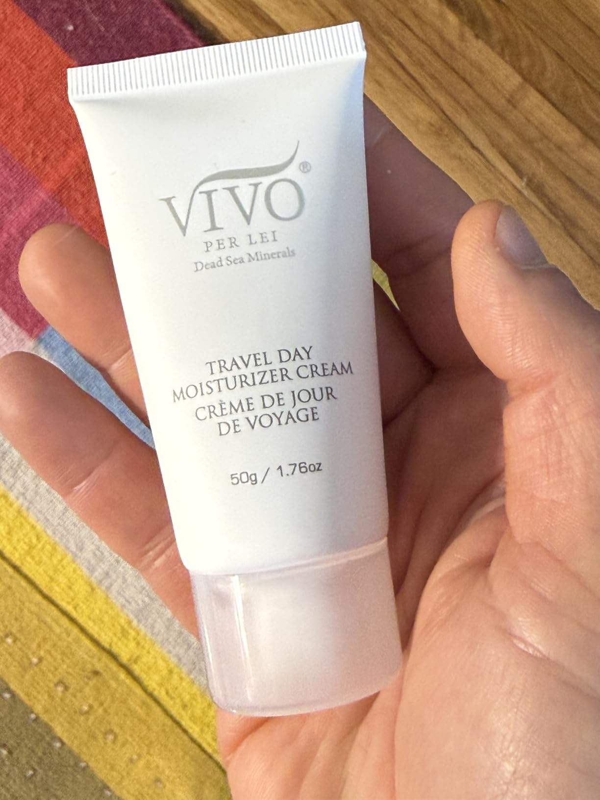 Vivo Per Lei Travel Day Moisturizer Cream with Dead Sea Minerals, Lightweight Daily Face Cream for Hydration, 50g / 1.76 oz (2)