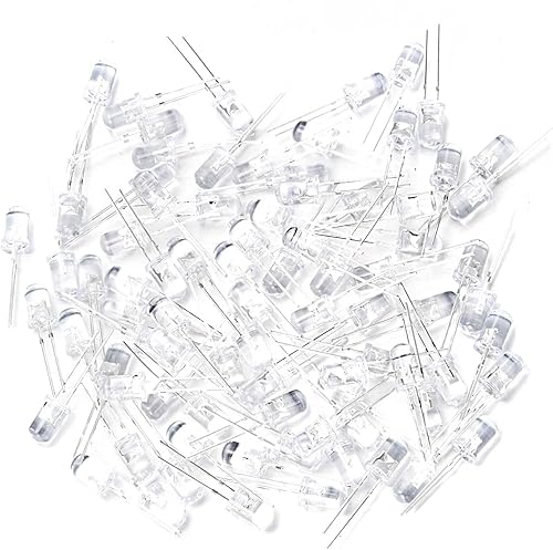 Miniatura 2 de 1000PCS 0.197 in redondo UVpúrpura LED emisor diodo 395nm F5 luz LED para DIY luces