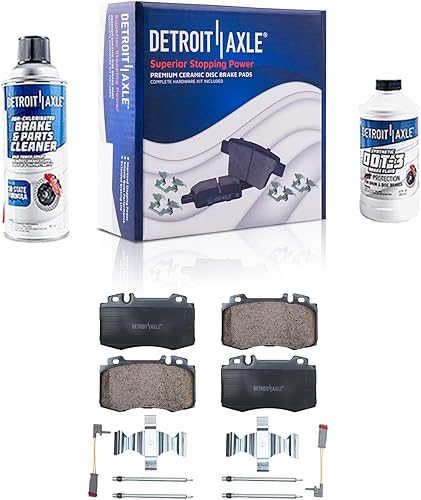 Miniatura 48 de Detroit Axle - Pastillas de freno para Chevy Trailblazer GMC Envoy Pastillas de freno de cerámica w/Hardware Buick Rainier Isuzu Ascender Olds