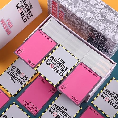 Vista 7 de El juego más grosero del mundo - Juegos de cartas para adultos y familia, Juegos de fiesta para la noche de juegos (para Weebs)