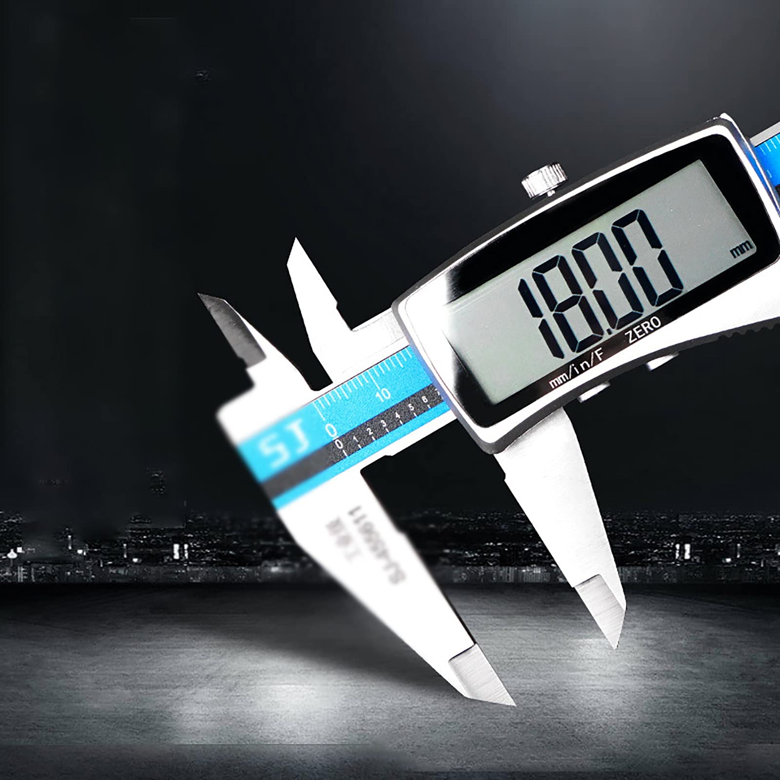Suwmiarka Elektroniczna Cyfrowa 0-150 Mm-200 Mm-300 Suwmiarki Miniaturowe Ze Stali Nierdzewnej Suwmiarki Elektroniczne Cyfrowe Suwmiarki Do Użytku Domowego I P,Blue-150mm